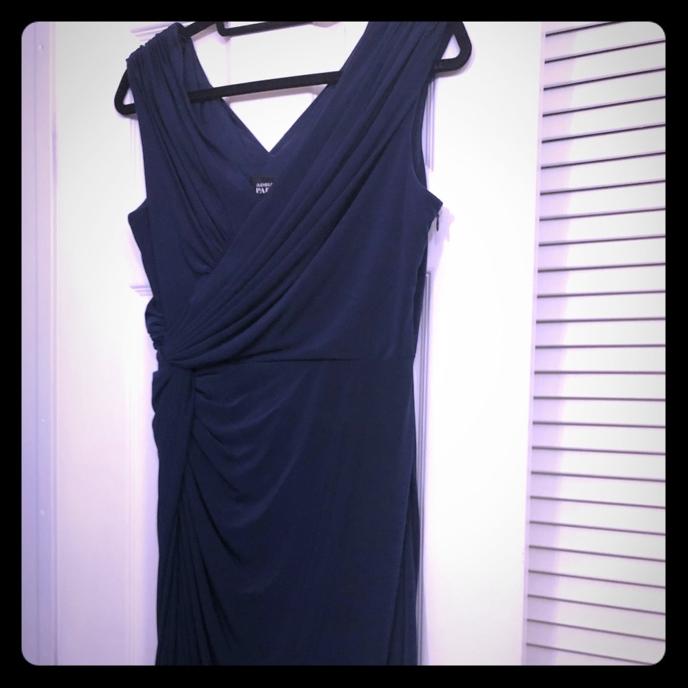 Adrianna Papell Sleeveless Faux Wrap Dress Sz 10